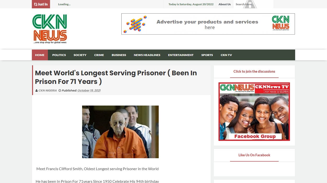 Meet World's Longest Serving Prisoner ( Been In Prison For 71 Years )